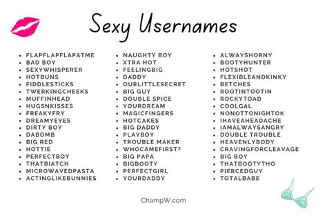 good usernames for onlyfans|sexy username ideas for women.